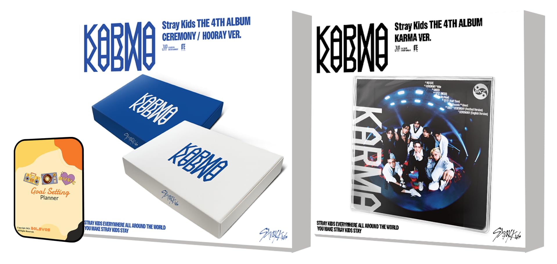 Stray Kids KARMA Album [CEREMONY + HOORAY + KARMA (Limited) Full